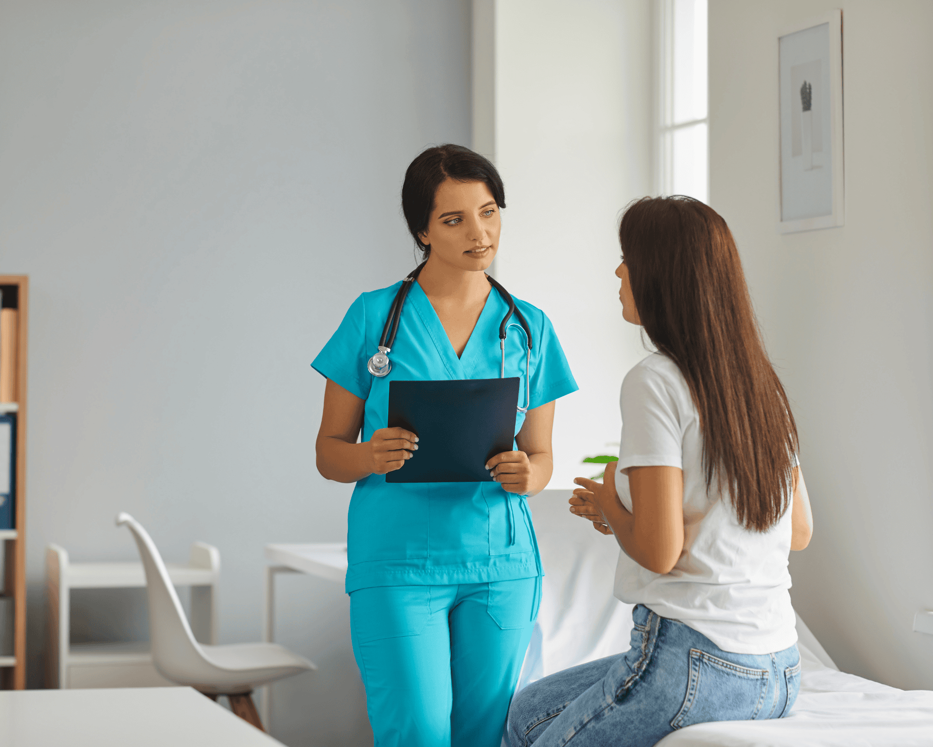 Medical staff supporting a client through detox in San Diego.
