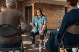 Support group meeting during treatment at San Marcos rehab with Assure Recovery Center.