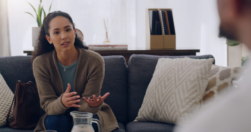 A woman shares her experience with her therapist during Complex PTSD Treatment in San Diego.